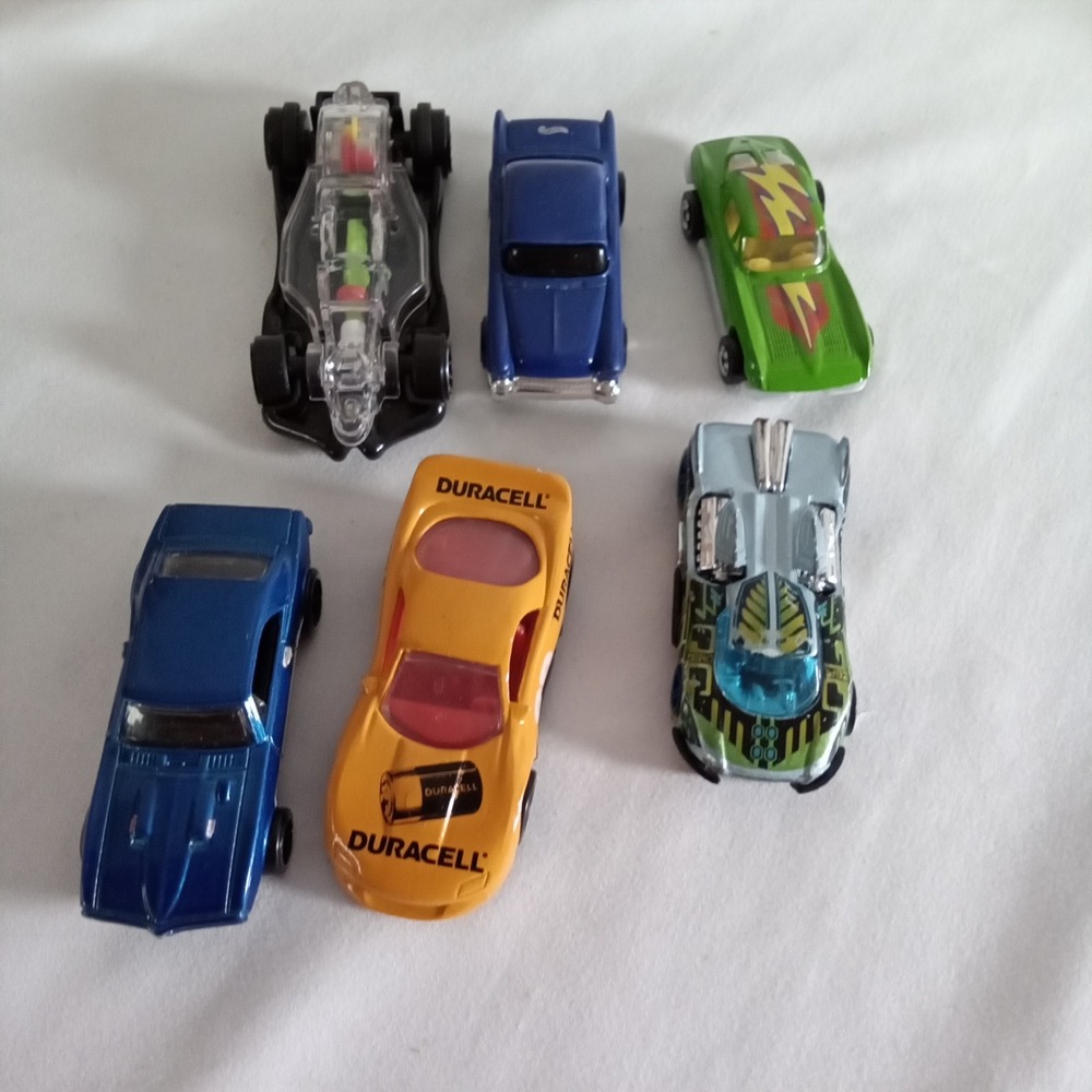 Hot Wheels Diecast Car Lot 67 Pontiac Firebird Corvette Duracell 6pc Set